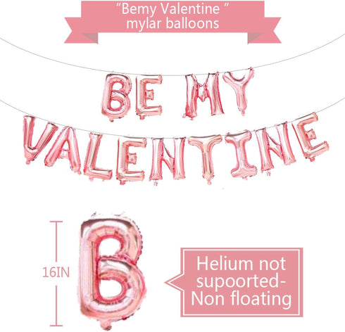PARTY Valentine's Day Balloon, 16in Rose Gold, Decorations Supplies Banner...