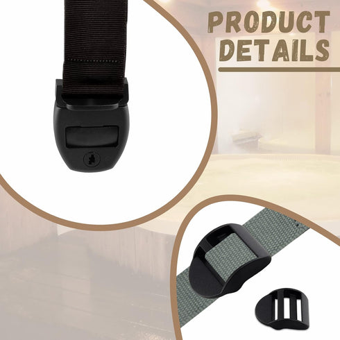 4 Sets Spa Tub Cover Clip Replacement Kit, Spa Hot Tub Cover Clip Lock Kit Replace Broken Latches Repair Kit for Spa Cover Straps with Keys & Hard...