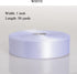 YASEO 1 Inch White Solid Satin Ribbon, 50 Yards Craft Fabric Ribbon for Gift Wrapping Floral Bouquets Wedding Party Decoration...