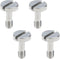 MY MIRONEY 4-Pack 1/4 Inch Camera Quick Release Screw Metal Tripod Screw Adapter Connecter Slotted Screw for DSLR Camera, Type 1...