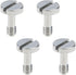 MY MIRONEY 4-Pack 1/4 Inch Camera Quick Release Screw Metal Tripod Screw Adapter Connecter Slotted Screw for DSLR Camera, Type 1...