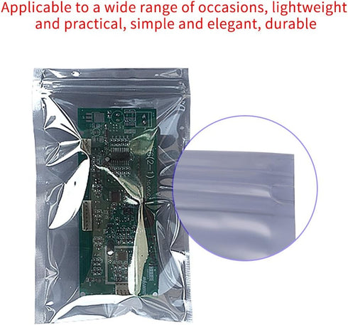 Antistatic Pouch, 100Pcs/set 6x9cm Antistatic Resealable Ziplock Pouch Storage Bag for Electronic Accessories for Batteries Electronic Components...