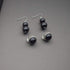 Pearl Layered Choker Necklace Set 3 Layer Bead Necklaces Non Pierced Clip On Earrings (Black)...