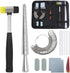 Ring Sizer Mandrel Set Metal Stick Measuring Tool Kit Finger Sizing Gauge US Size including Jewelry Rubber Hammer...