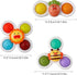Outgeek Suction Cup Spinner Toys: 3PCS Kids Spinning Top Toys Baby Dimple Toy Sensory Toys Fidget Spinners Suction Cup Babies Bath Toys Gift Toys ...