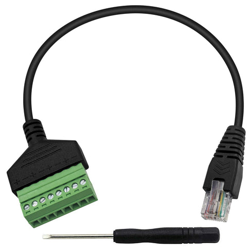 Poyiccot RJ45 Screw Terminal Adapter, RJ45 Male to 8 Pin Screw Terminal Connector, RJ45 Ethernet Extender Network Adapter RJ45 8P8C Screw Terminal...