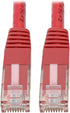 Tripp Lite Cat6 Cat5e Gigabit Molded Patch Cable RJ45 M/M 550MHz Red 5ft 5' (N200-005-RD)...