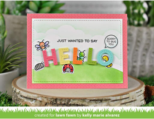 LAWN FAWN Lawn Cuts Custom Craft Die-Oliver's Stitched Abc's, White...