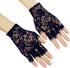 DreamHigh Women Wrist Length Lace Half Finger Gloves...