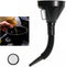 Wide Mouth Oil Funnel with Flexible Extension, Nozzle Hose with Handle Mesh Screen Filter, Removable Mesh Screen Filter for Water, Gasoline, Coola...