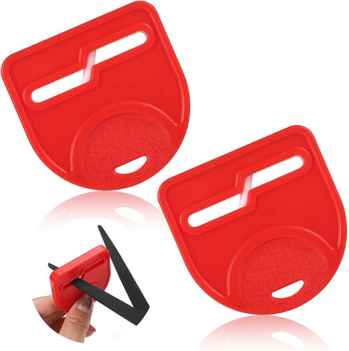 2pcs Scissor Sharpener Tool, Handheld Small Sharpening Scissors Tool Fabric Hair Scissors Sharpener Scissors Sharpening Accessories for Repair Qui...