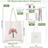 WADORN DIY Tote Canvas Bag Embroidery Kit with Tree Pattern, Tote Bag Needlepoint Starter Kit Personalized Canvas Bag Cross Stitch Kit with Instru...