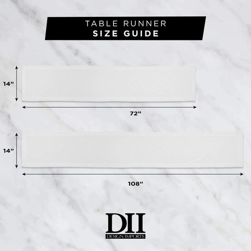 DII Everyday Collection, Fringed Solid Tabletop, Table Runner, 14x72, Aqua...