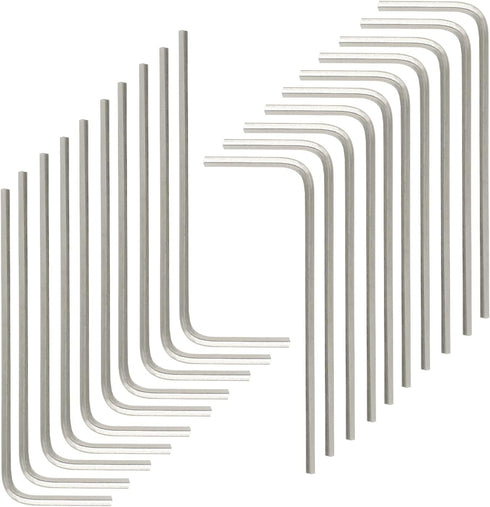 20 Pcs 1.5mm Hex Key Wrench, 1/16" L Shape Allen Wrench, Chrome Vanadium Steel Repairing Tool...