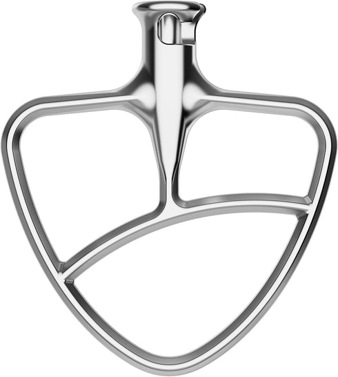 Stainless Steel Flat Beater for KitchenAid Mixer, Paddle Attachment for Tilt-Head Stand Mixer Fits 4.5-5 QT Mixing Bowl, Beater Replacement, Dishw...