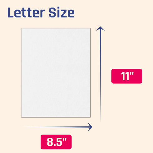 20 Sheets, Heavy White Cardstock - 8.5" x 11", 110 lb (300 gsm)...