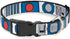 Star Wars Pet Collar, Dog Collar Plastic Buckle, Star Wars R2D2 Bounding Parts White Black Blue Gray Red, 11 to 16.5 Inches 1.0 Inch Wide...