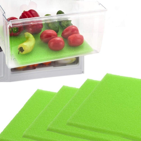 Dualplex® Fruit & Veggie Life Extender Liner for Fridge Refrigerator Drawers, 13 x 10.5 Inches (4 Pack) – Extends The Life of Your Produce & Preve...