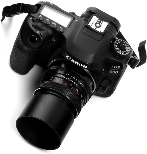46mm Tele Metal Screw-in Lens Hood Sunshade with Centre Pinch Lens Cap for Canon Nikon Sony Pentax Olympus Fuji Sumsung Leica Camera + Cleaning Cl...