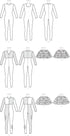 McCall's Patterns M7269 Bodysuits & Ruffled Skirts, D5 (12-14-16-18-20)...