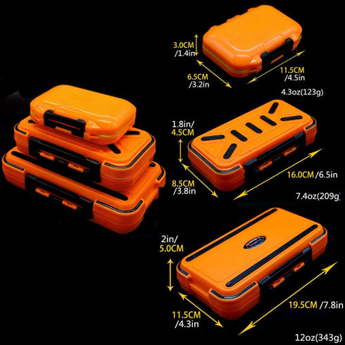 Waterproof Fishing Lure Box Spoon Hooks Baits Storage Tackle Box Containers for Casting Fishing Fly Fishing,Large/Medium/Small Lure Case Available...