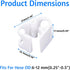 Plastic Tubing Clamps 1/4" - 1/2"OD Plastic Hose Clamp Adjustable Flow Control Pinch Valve Shut Off for Laboratory Use-White 8PCS...