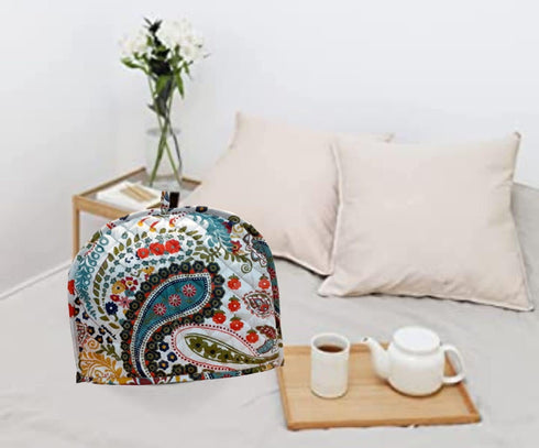 Cotton Tea Cozy Decorative Insulated Tea Cosy Teapot Cozies Dust Cover to Keep Tea Warm, Kitchen Home Decro for Mom, Wife, Friends (White)...