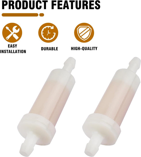816296Q2 Marine Engine in-Line Fuel Filter with Barbs for 5/16" (8 mm) Fuel Lines with o-ring and Fuel Filter Water Separator 35-816296-4 27500005...