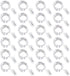 CYLAPEX Pack of 24 Cool White Fairy Lights String Battery Operated Fairy Lights, 3.3ft 20 LEDs Firefly Lights Silver Coated Copper Wire Lights for...