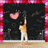 68Ft Heart Bulletin Board Decorations with 8pcs Animal Sticker+8pcs Cards, Red Pink Heart Rolled Border Trim for Party Classroom Chalkboard Wall D...