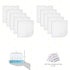 Spasilk Washcloth Wipes Set for Newborn Boys and Girls, Soft Terry Washcloth Set, Pack of 10, White, (010-WTE)...