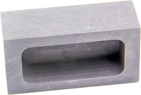 Graphite Ingot Mold, High Purity Refining Graphite, Melting Casting Mould for Gold Silver Aluminum Copper Brass Zinc Plumbum and Alloy Metals (3.3...