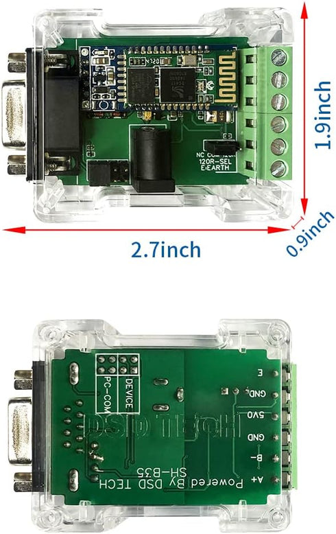 DSD TECH SH-B35 RS485 RS232 to Bluetooth 2.0 Adapter Support Android and Windows...