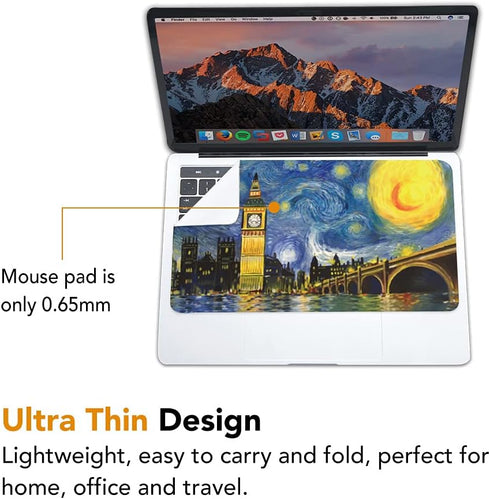 SenseAGE x Ekax 3-in-1 Mouse Pad, Multi-Functional Microfiber Mouse Pad for Laptop, Portable & Washable Keyboard Mat, Monitor Protection, Monitor ...