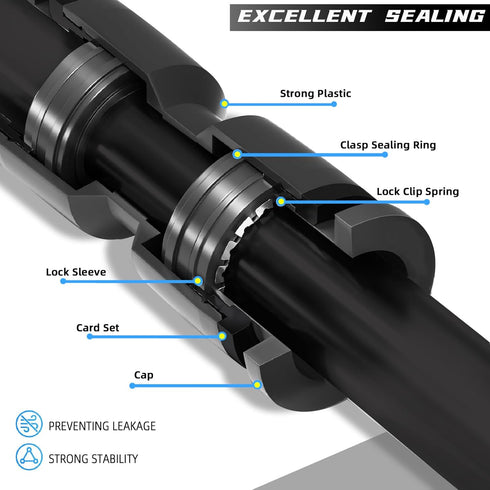 30 Pack Quick Connect 1/4" Drip Irrigation Elbow Coupling Connectors, Universal 90 Degrees Elbow Fitting for 1/4 Inch Irrigation Tubing, Leak Free...