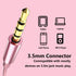 Rose Gold Earbuds, Girls Pink Earphones Wired with mic, Volume Control in Ear Headphones 3.5mm for Smartphones Mp3 Tablet Laptop...