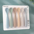 Baby Spoons, 6 Pack First Stage Silicone Baby Feeding Spoons, Soft Tip Feeding Baby Utensils, Baby Led Weaning Supplies Training Spoons, Dishwashe...