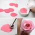 AK ART KITCHENWARE Peony Cutter & Veiner Cake Decorating Supplies Stainless Steel Cookie Cutter Silicone Veining Mold Gumpaste Making Tool A327&VM...