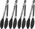 Serving Tongs Kitchen Tongs - Heat Resistant, Premium Stainless Steel Locking Cooking Tongs with Silicone Tips, Non-Slip Food Tongs for Cooking, H...
