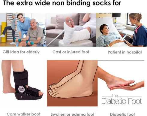 2 Pairs Replacement Sock for Air cast Walking Boot Walker Brace - Air Cam Walkers Fracture Boot Orthopedics Socks Cast Boot Sock 2 Pairs...
