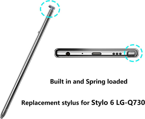 Touch Stylus Pen for LG Stylo 6 730AM Q730VS Q730MS Q730PS Q730CS Q730MA, LCD Touch Pen Stylus Pen Replacement (Dark Blue)...