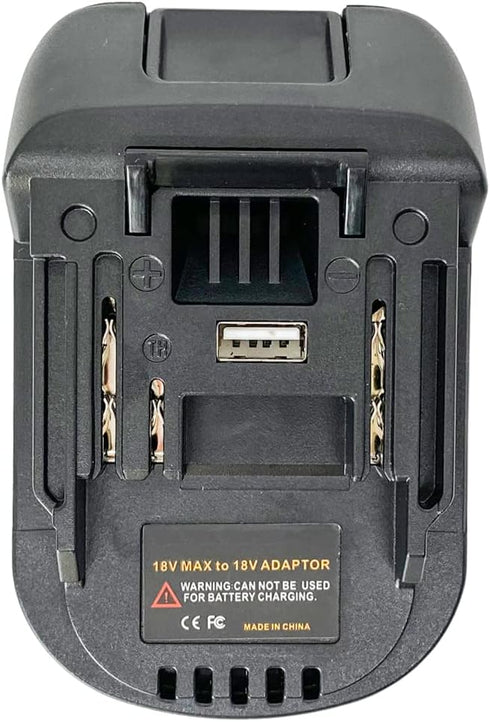 USB Battery Adapter for Makita 18V Lithium-ion LXT Cordless Tool, Convert for Bosch 18V Li-ion BAT609 BAT612 BAT618 Battery to Makita 18V Lithium ...
