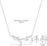 SWEETV Wedding Jewelry Set for Bride Bridesmaid, Cubic Zirconia Leaf Vine Wedding Earrings Necklace Bracelet Set, Bridal Jewelry Set for Wedding P...