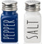 Farmhouse Salt And Pepper Shakers Set,Kitchen Decor,Glass Blue Salt And Pepper Shakers Set,Cute Salt Shaker,Gift For Women,Modern Farmhouse Decor,...