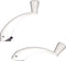 Ideal Security Fold-Down-Handle Window Cranks, Replacement for Standard Casement Window Handles with 11/32" Spline Shaft, White 2 Count, (Pack of ...
