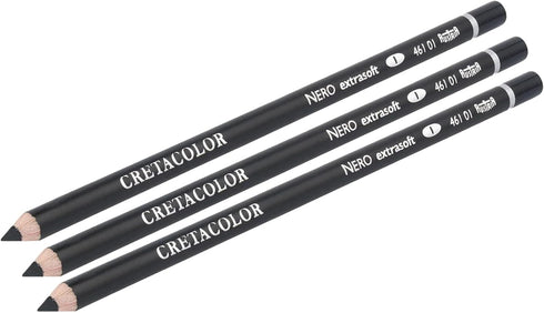 Cretacolor Nero Oil Charcoal 3-Pencil Set...
