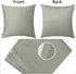Thmyo 4-Pack 100% Cotton Comfortable Solid Decorative Throw Pillow Case Square Cushion Cover Pillowcase Sublimation Blank Pillow Covers DIY Throw ...