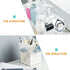 Cabilock Shelf Bracket Desktop Stand 4pcs Refrigerator Organizer Mini Fridge Organizer Fridge Side Door Holder Mini Fridge Organizer Bin Clear Pla...