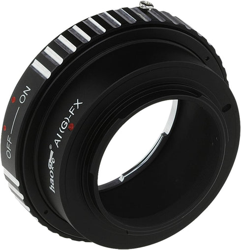 Haoge Lens Mount Adapter for Nikon Nikkor G/F/AI/AIS/D Lens to Fujifilm Fuji X FX Mount Camera as X-A5 X-A10 X-A20 X-E1 X-E2 X-E2s X-E3 X-H1 X-M1 ...