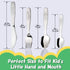 Kids Silverware Set Toddler Utensils 18/8 Stainless Steel 4PCS Fork Spoon and Knife Cutlery Child Flatware for Age 3+...